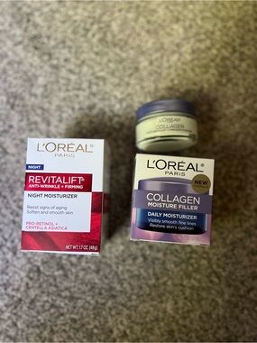 L'Oréal Revitalift & Collagen Moisturizer Bundle - Red, Purple, Cream